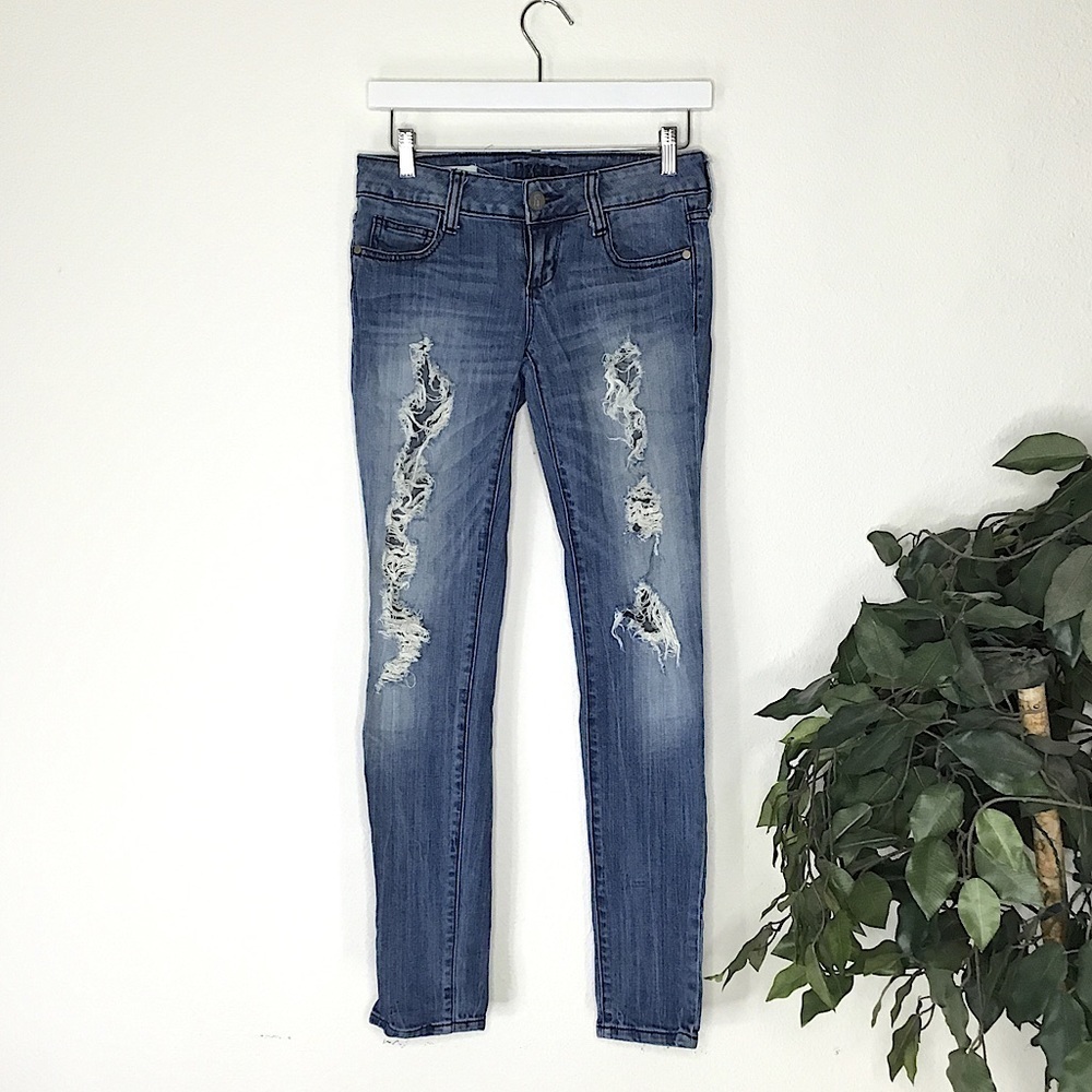 Degree Super Skinny Ripped Jeans
